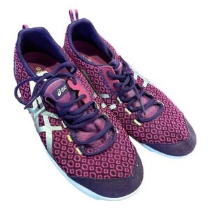 Asics Metrolyte Running Shoe Low Sneakers Lace Up Q481N Purple Womens Size 9.5